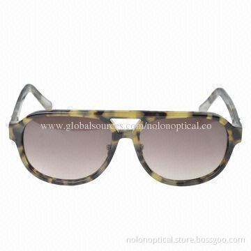 Classic Acetate Tortoise Sunglasses, Customized Logos Accepted